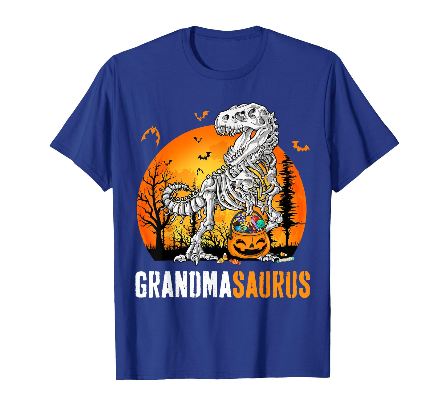 Grandmasaurus Dinosaur Skeleton Halloween Grandma Saurus T-Shirt