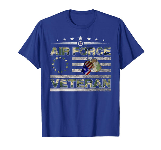 Us Air Force Veteran Shirt American Betsy Ross Camo Flag T-Shirt