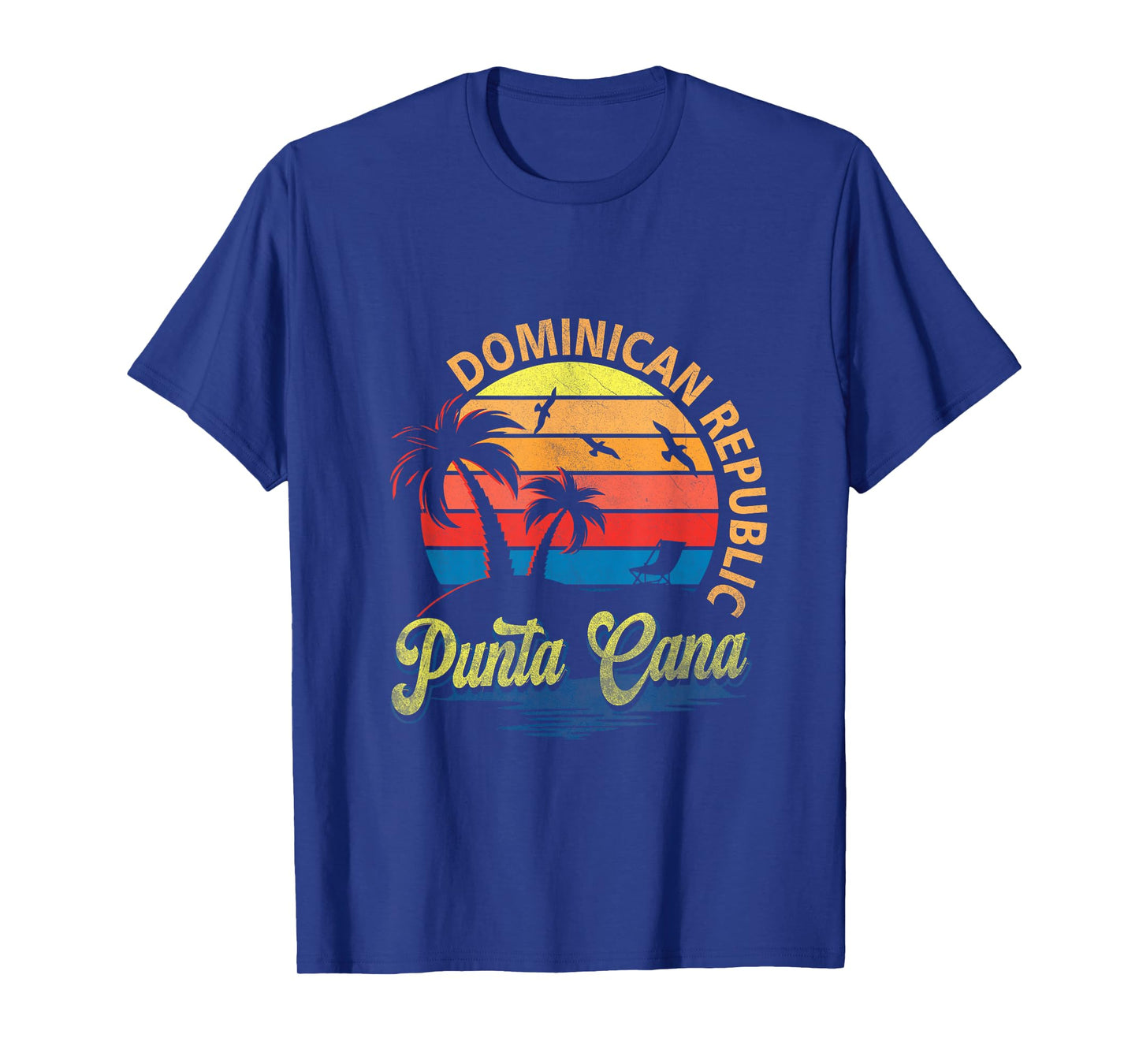 Sunset Punta Cana Beach Souvenir Dominican Republic Retro T-Shirt