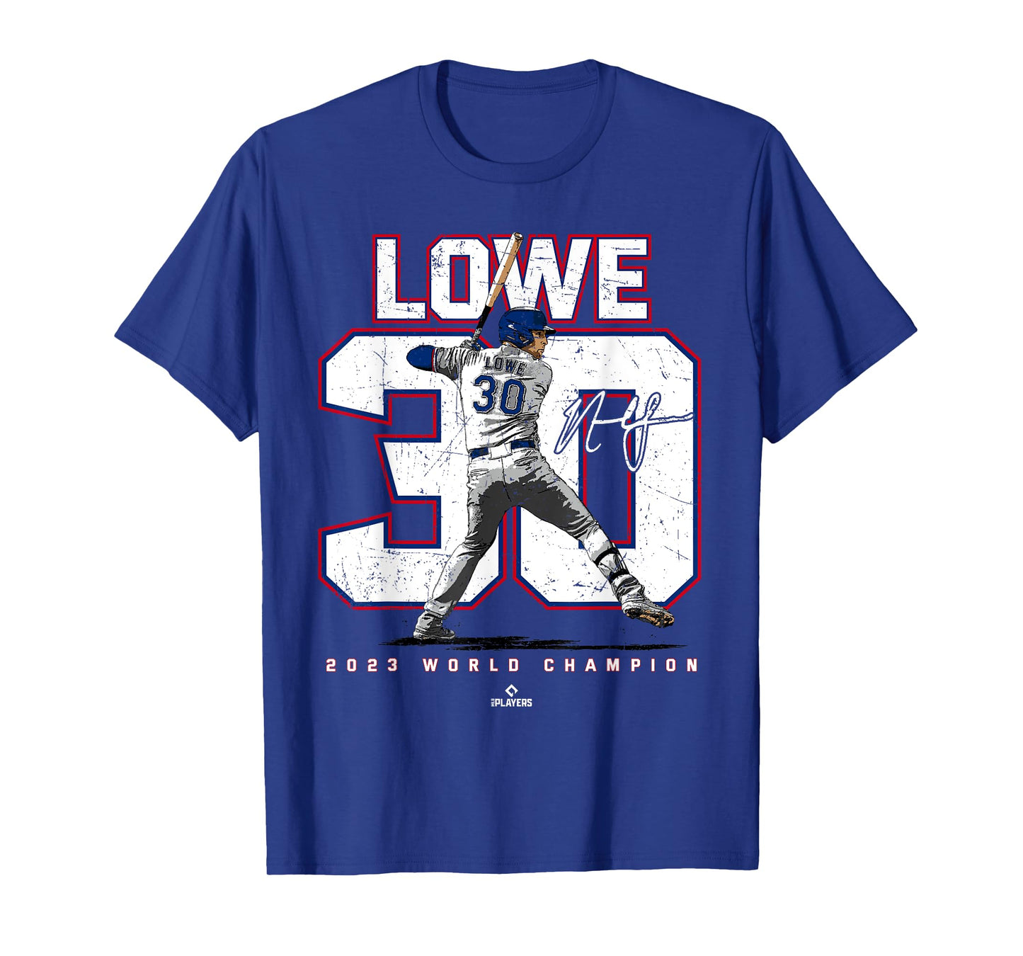 Player Number 2023 World Champion Nathaniel Lowe Texas MLBPA T-Shirt
