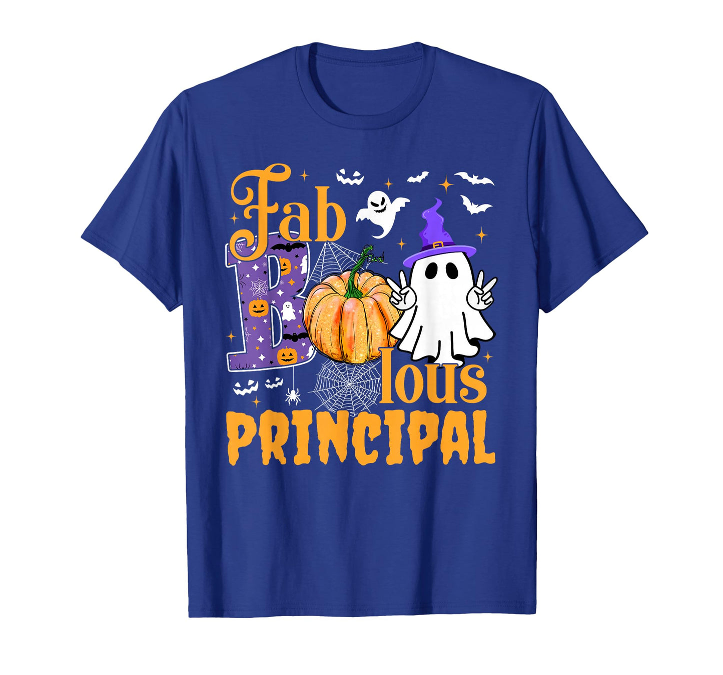 Funny Ghost Witch Faboolous Principal Halloween Costume T-Shirt
