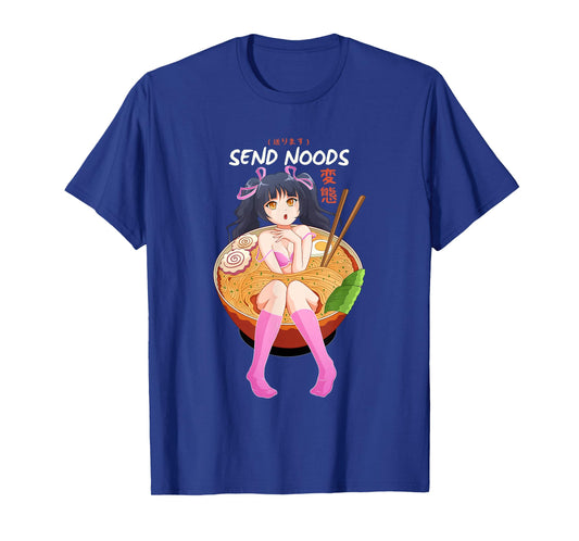 Send Noodles T-Shirt Ramen Pasta Bowl Shabu Shabu T-Shirt