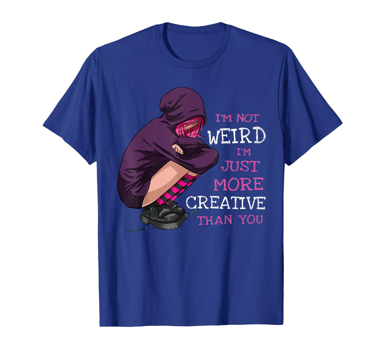 Anime Girl Anime Clothing Kawaii Pastel Goth Girl Not Weird T-Shirt