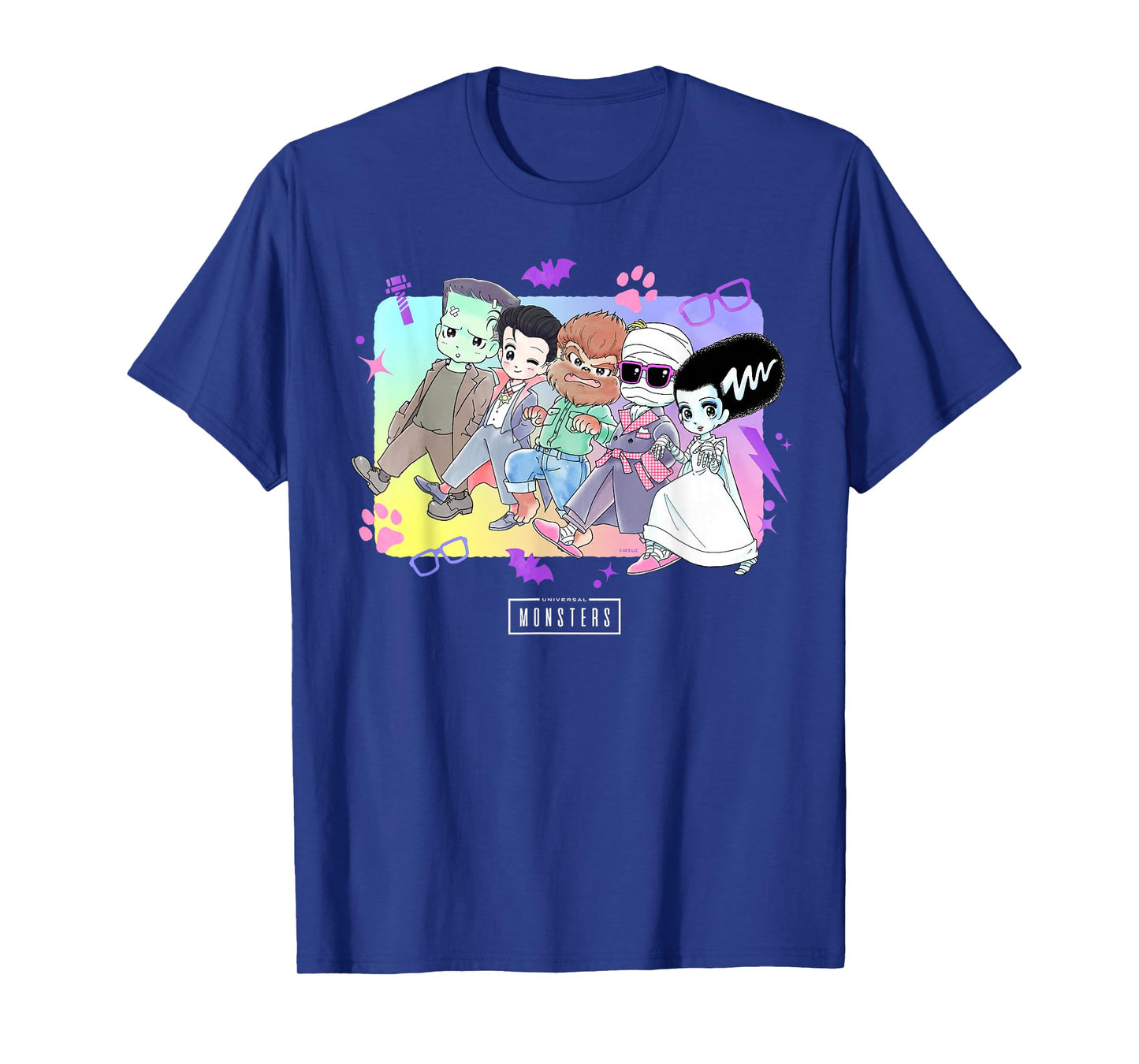 Universal Monsters Cute Anime Group T-Shirt