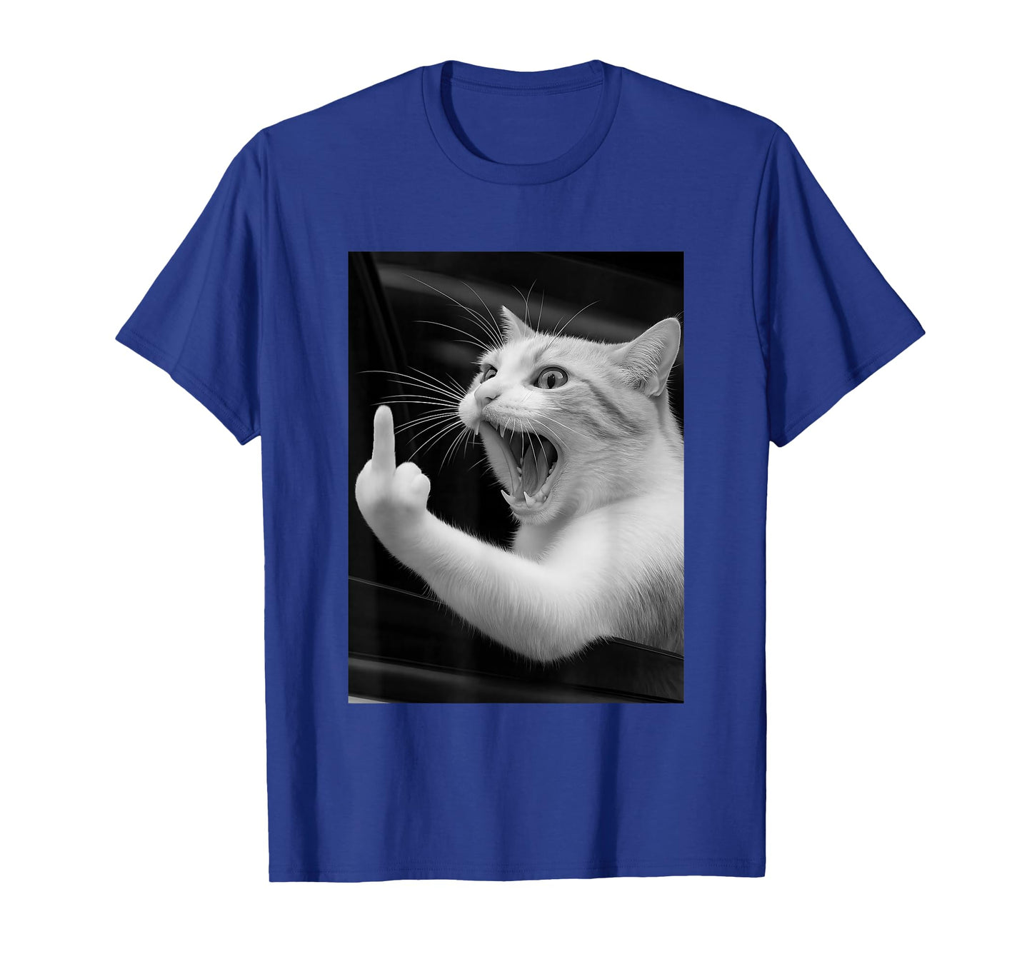 Funny Angry Cat Men Women Gift T-Shirt