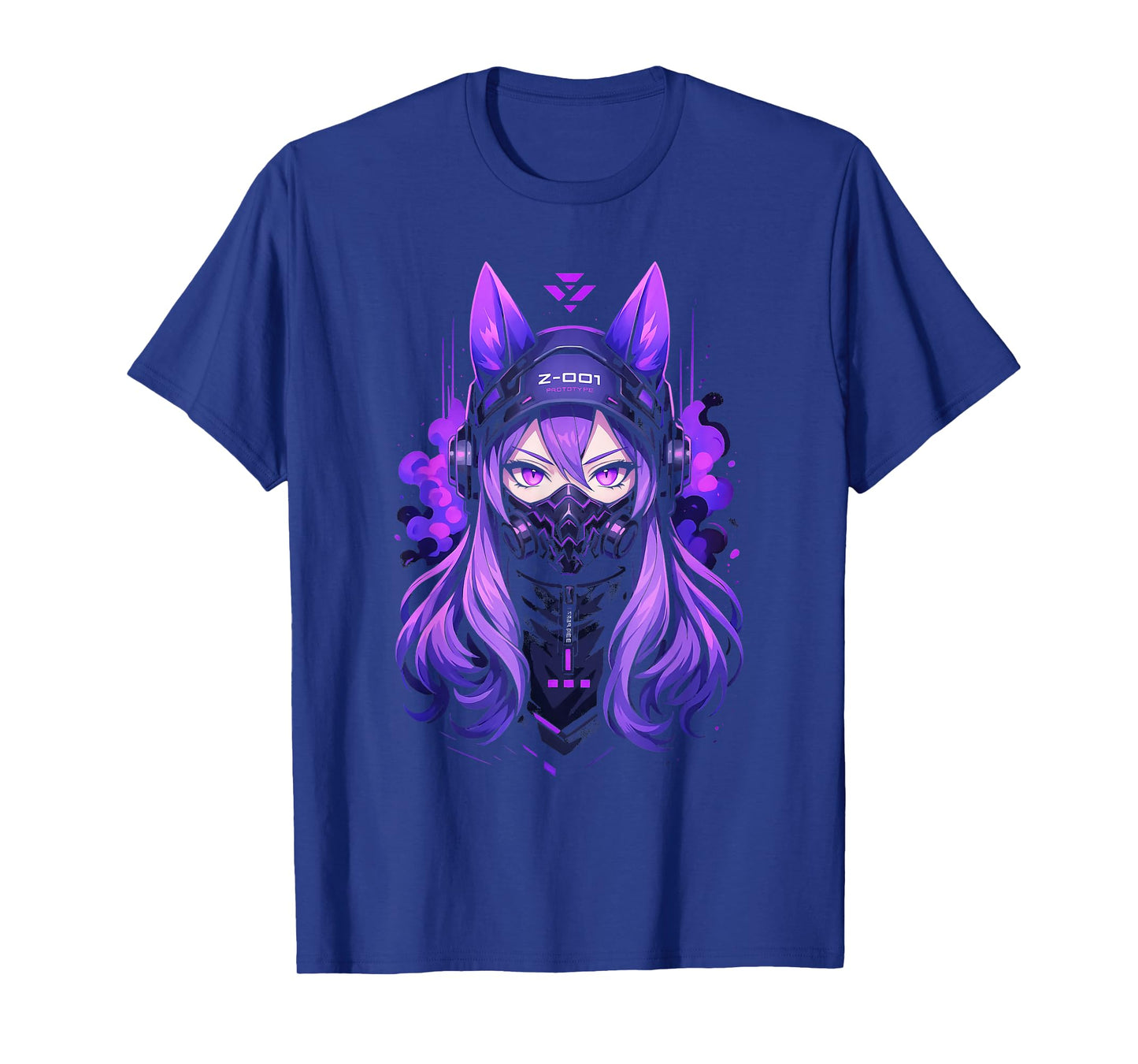 Anime Manga Cyberpunk Aesthetic Techwear Harajuku Kitsune T-Shirt