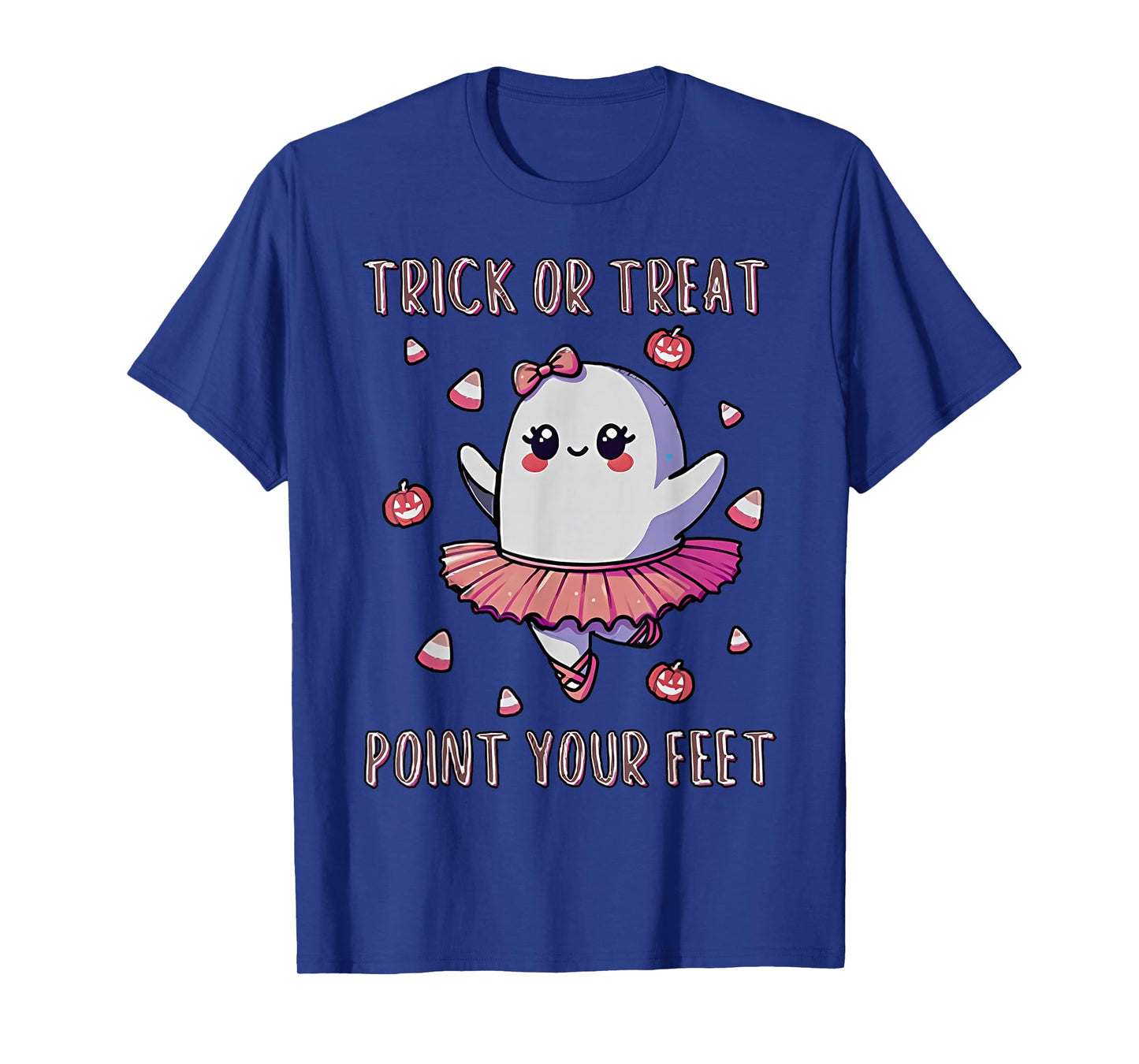 Trick Or Treat Point Your Feet Halloween Ghost Dance Teacher T-Shirt