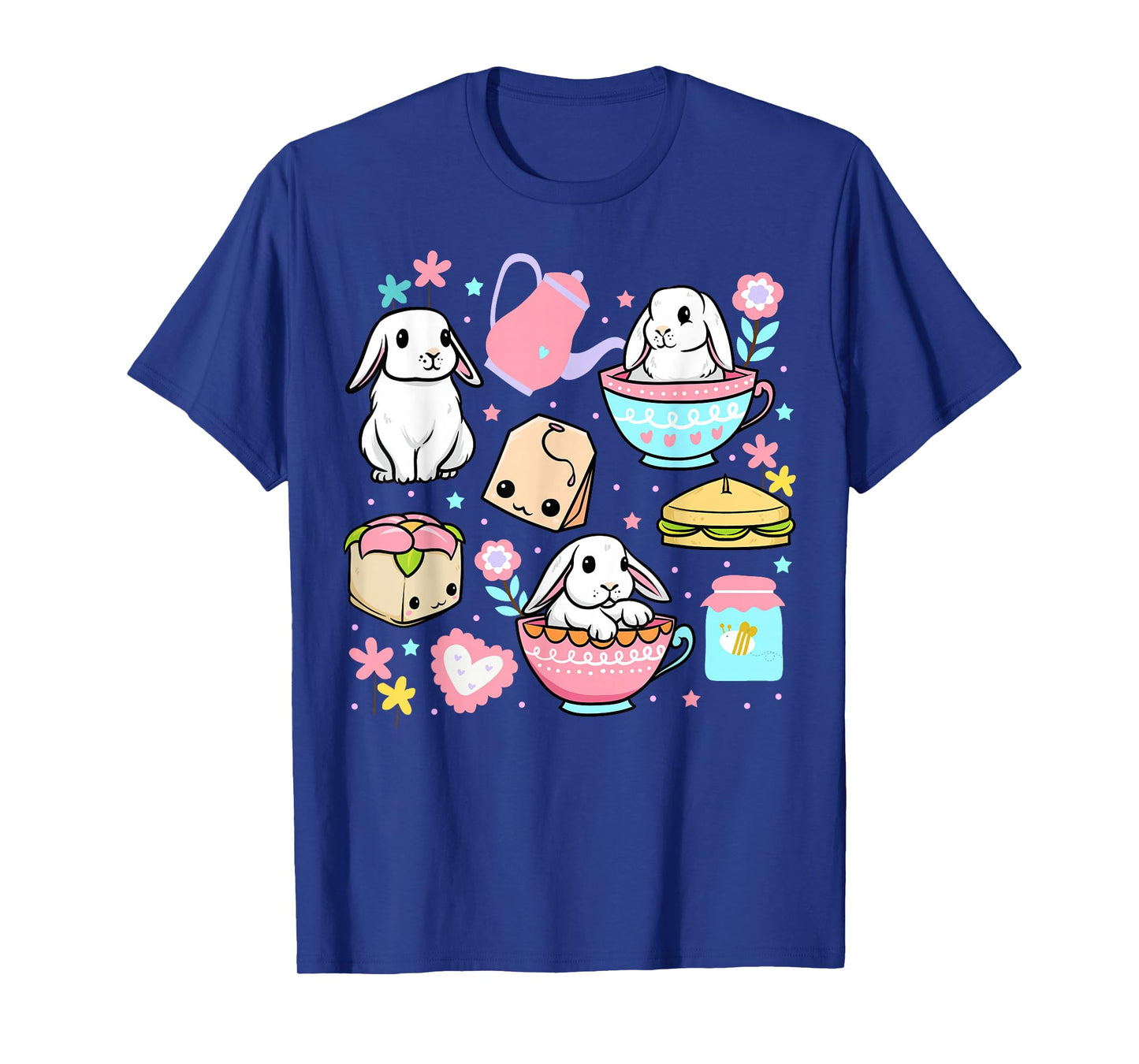 Kawaii Bunny Women Boys Girls Funny Graphic Japanese Anime T-Shirt