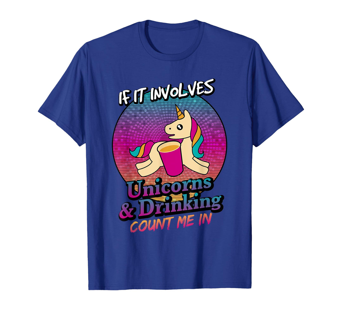 Unicorns and Beer Drinking Funny Unicorn T Shirt T-Shirt