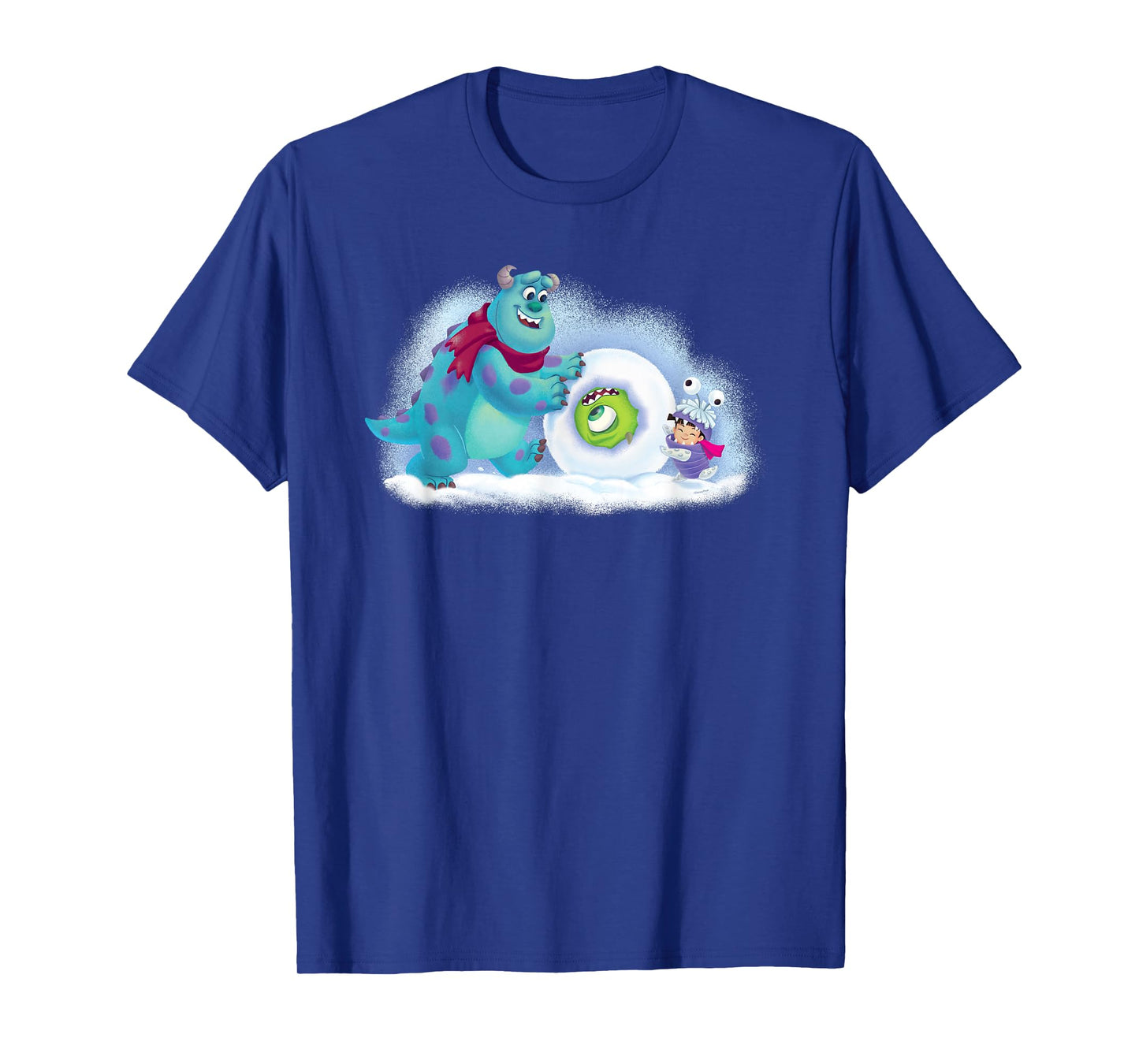 PIXAR Monsters Inc. Mike, Sully & Boo Holiday Snowball T-Shirt