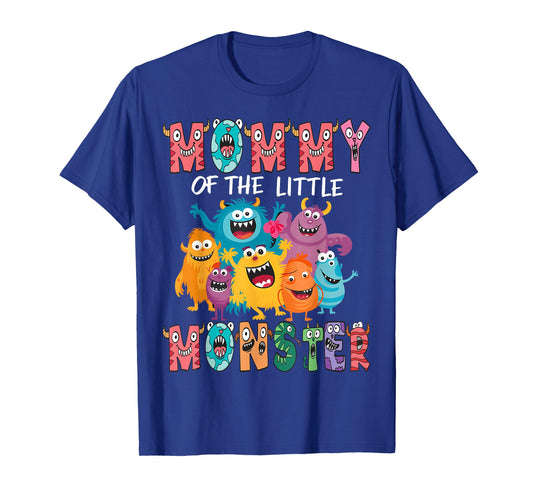Mommy Of The Little Monster Kids 1St Birthday Party T-Shirt