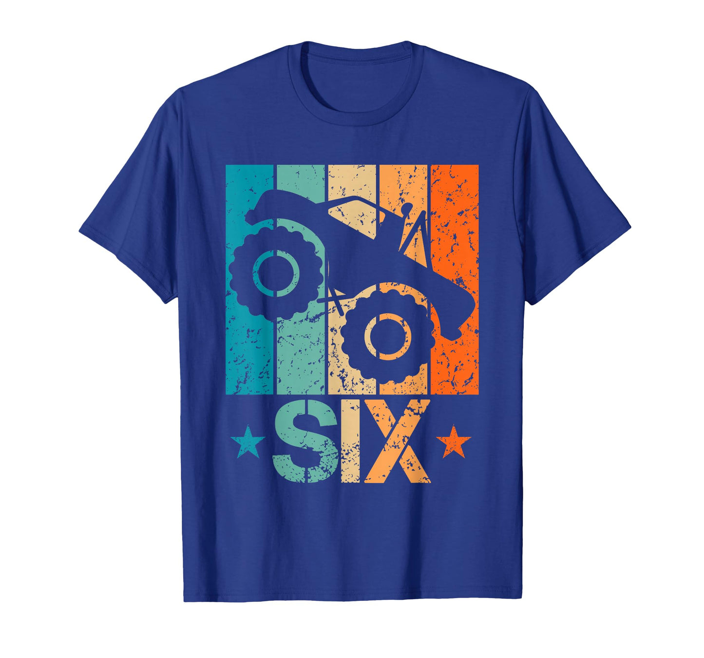6th Monster Truck Birthday 6 Year Old 6yr Boys Birthday T-Shirt