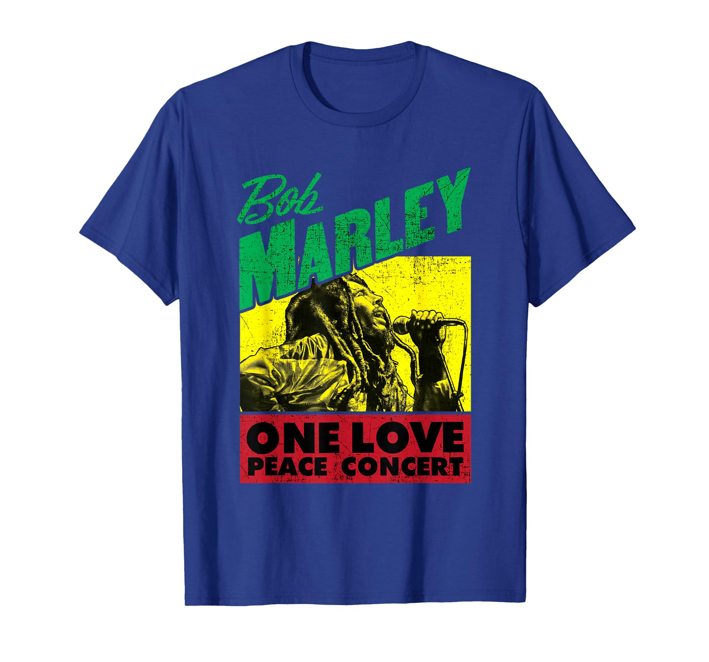 Official Bob Marley One Love Peace Concert T-Shirt