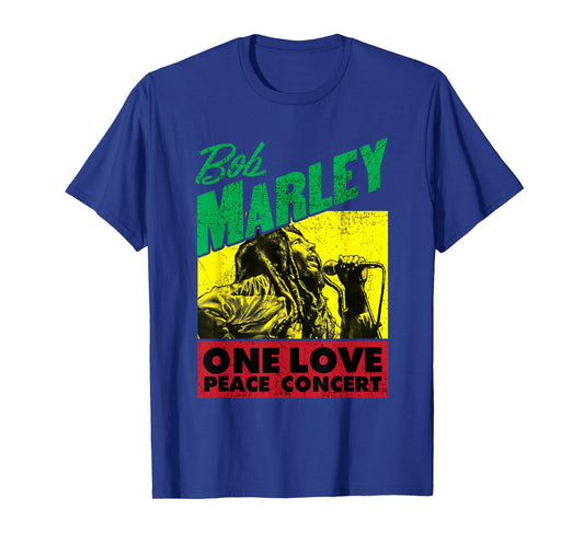 Official Bob Marley One Love Peace Concert T-Shirt