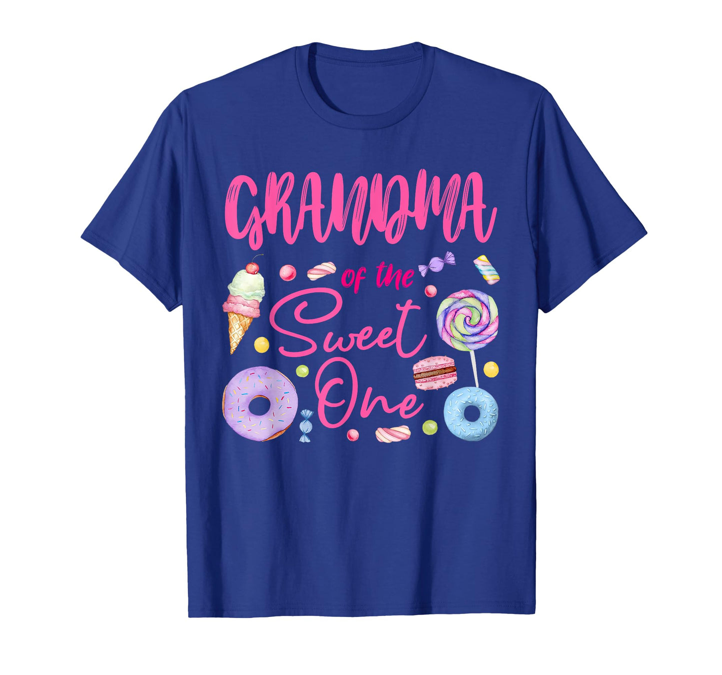 Grandma of The Sweet One Lollipop Candy Birthday Party T-Shirt