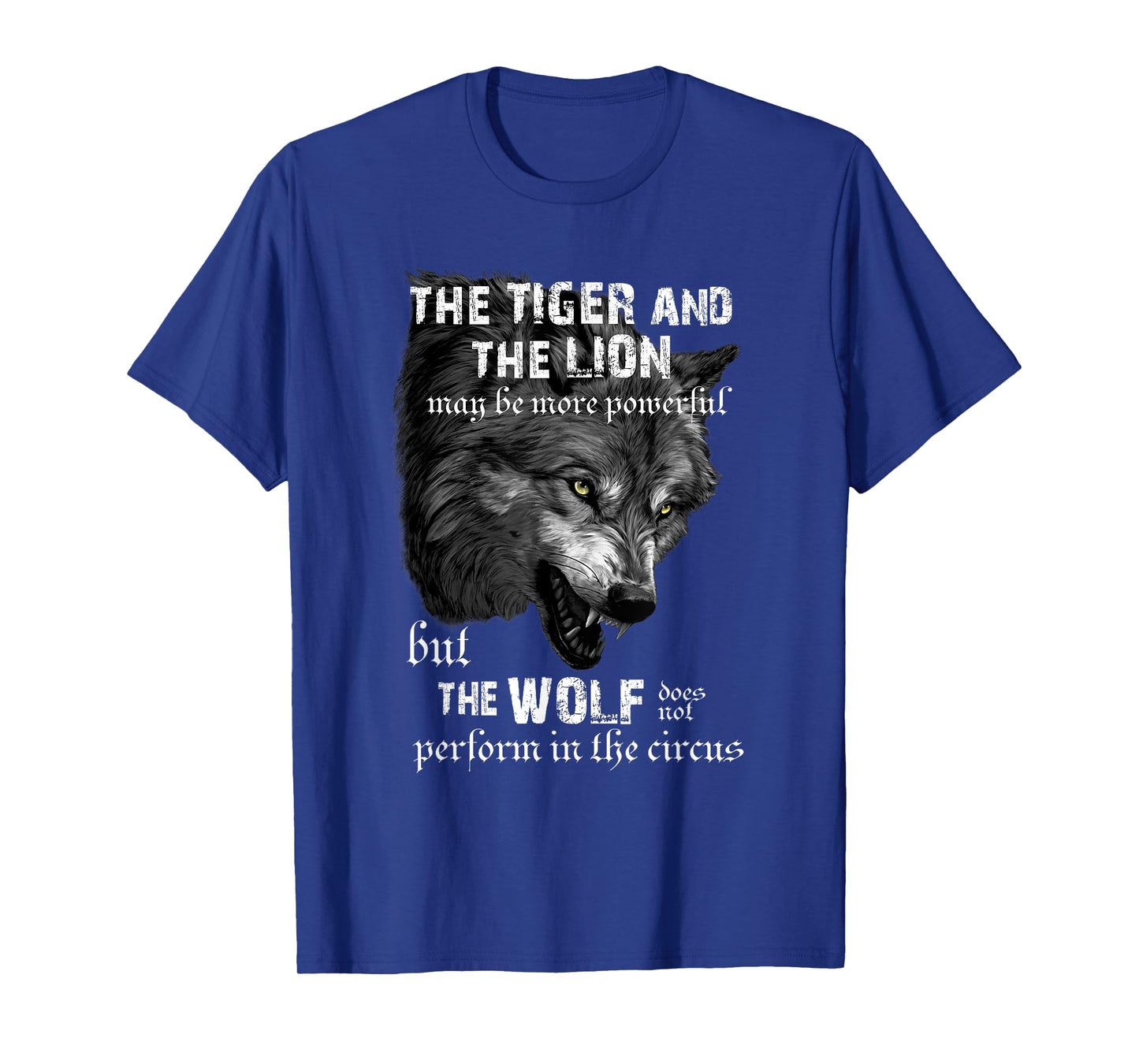 Tiger, Lion, Alpha Wolf Meme, Sigma Lone Wolf, Cringe Emo T-Shirt