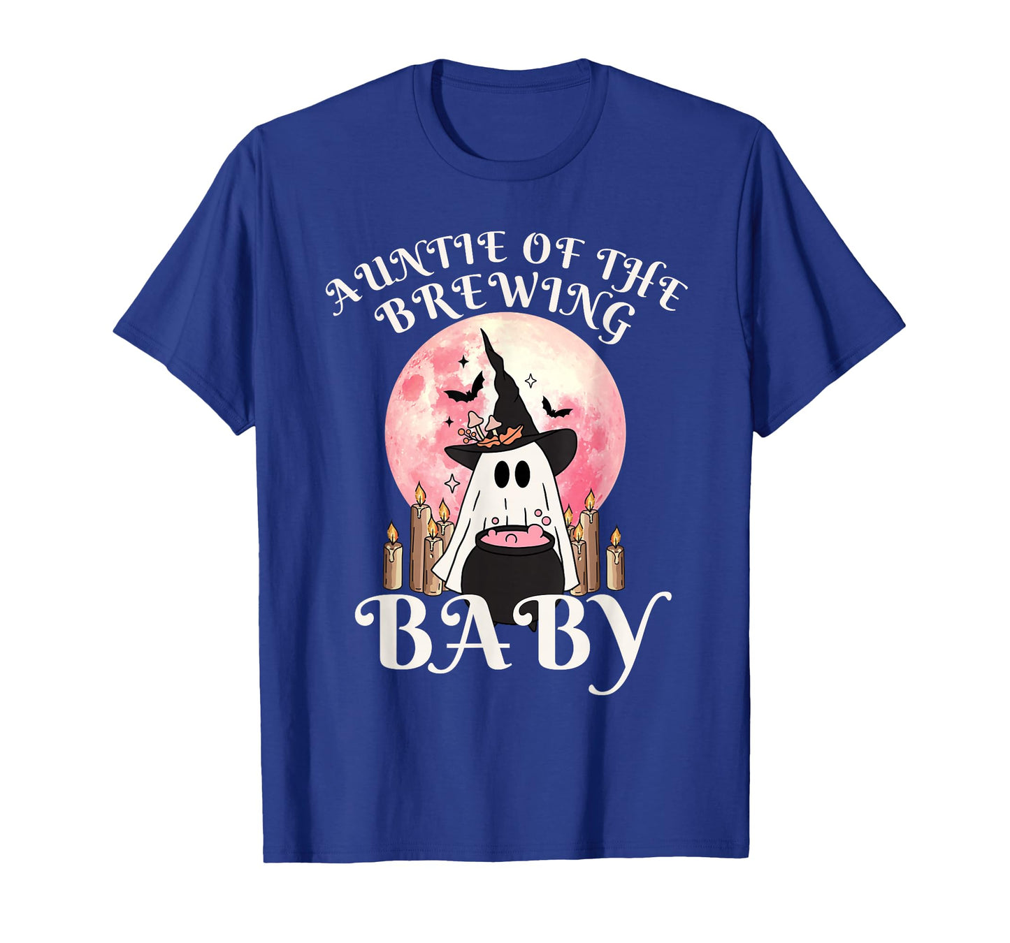 Auntie of The Brewing Baby Halloween Baby Shower T-Shirt