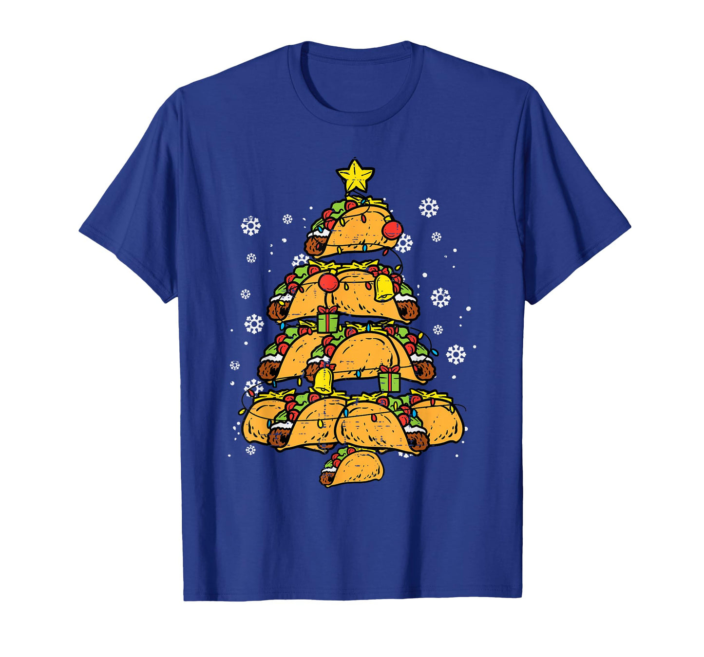 Taco Christmas Tree Xmas Mexican Food T-Shirt