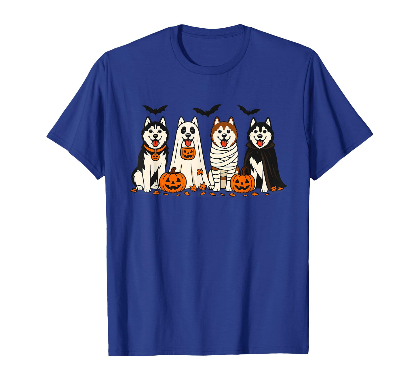 Husky Ghost Dogs Halloween Dog Lovers T-Shirt
