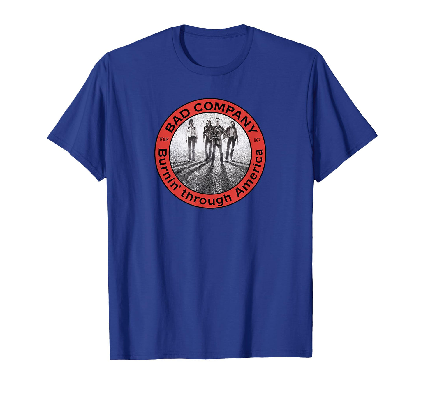 Bad Company Burnin' Through America Tour 1977 T-Shirt