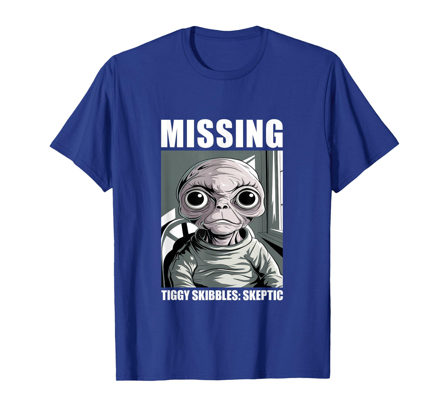 Tiggy Skibbles Missing Alien Skeptic Fan Art T-Shirt