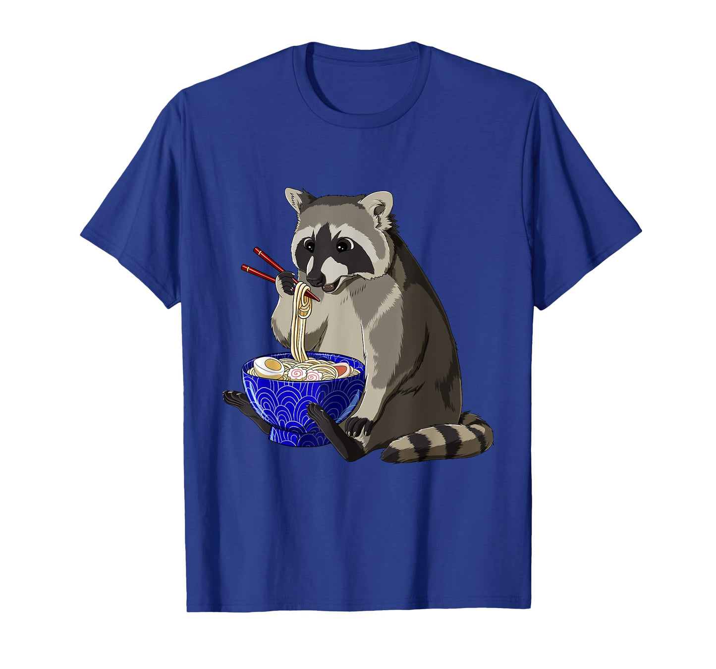 Raccoon Gifts Japanese Noodles Kawaii Ramen Bowl Funny Anime Raccoon T-Shirt - Black, Small, Unisex - Anime & Ramen Fans