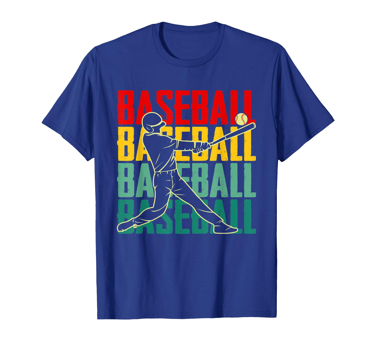 Vintage Baseball Player Retro Game Day Baseball Season T-Shirt