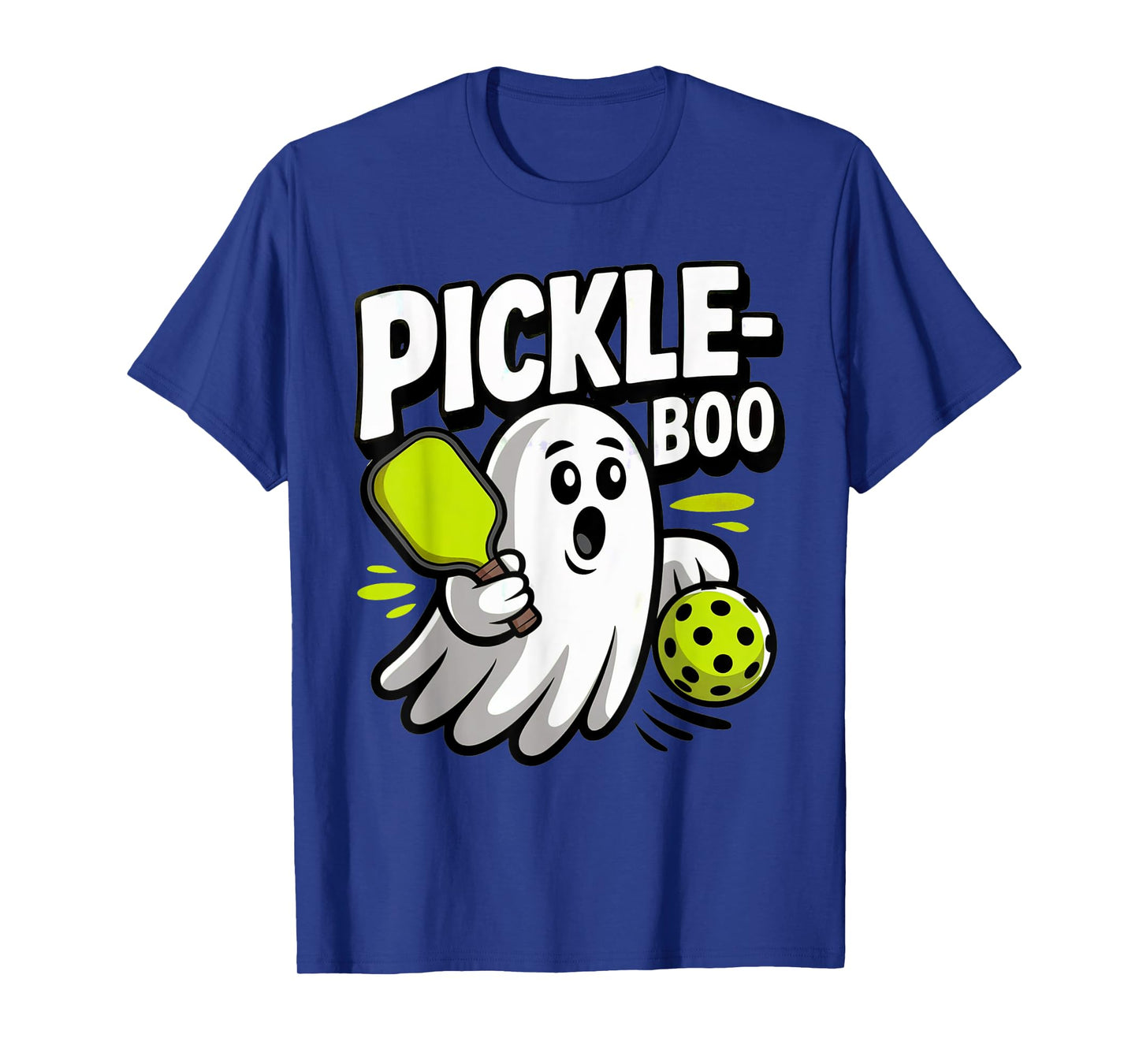 Halloween Pickleball Shirt Men Women Player Pickle Boo Ghost T-Shirt