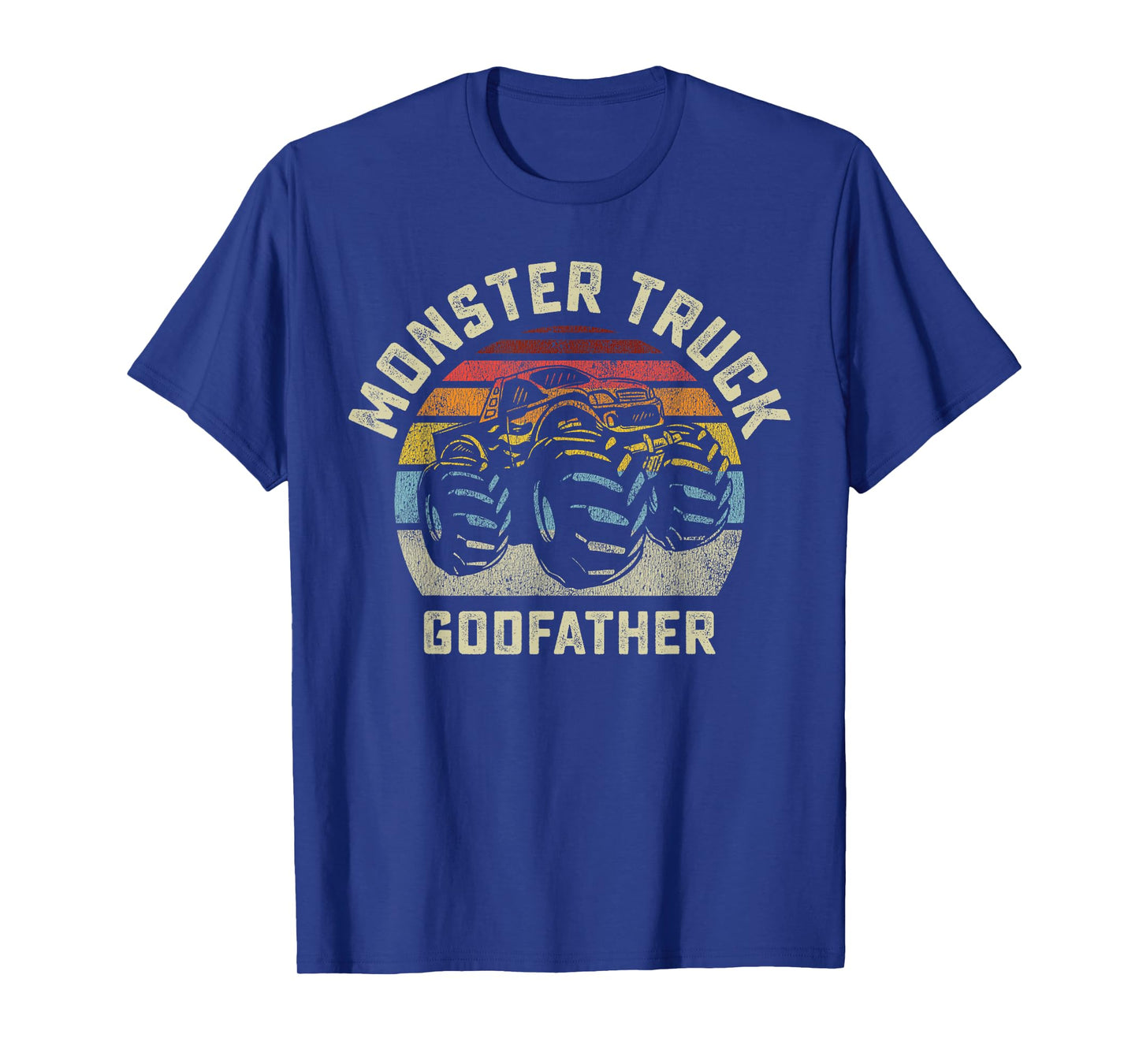Monster Truck Godfather Vintage Retro Style Men T-Shirt