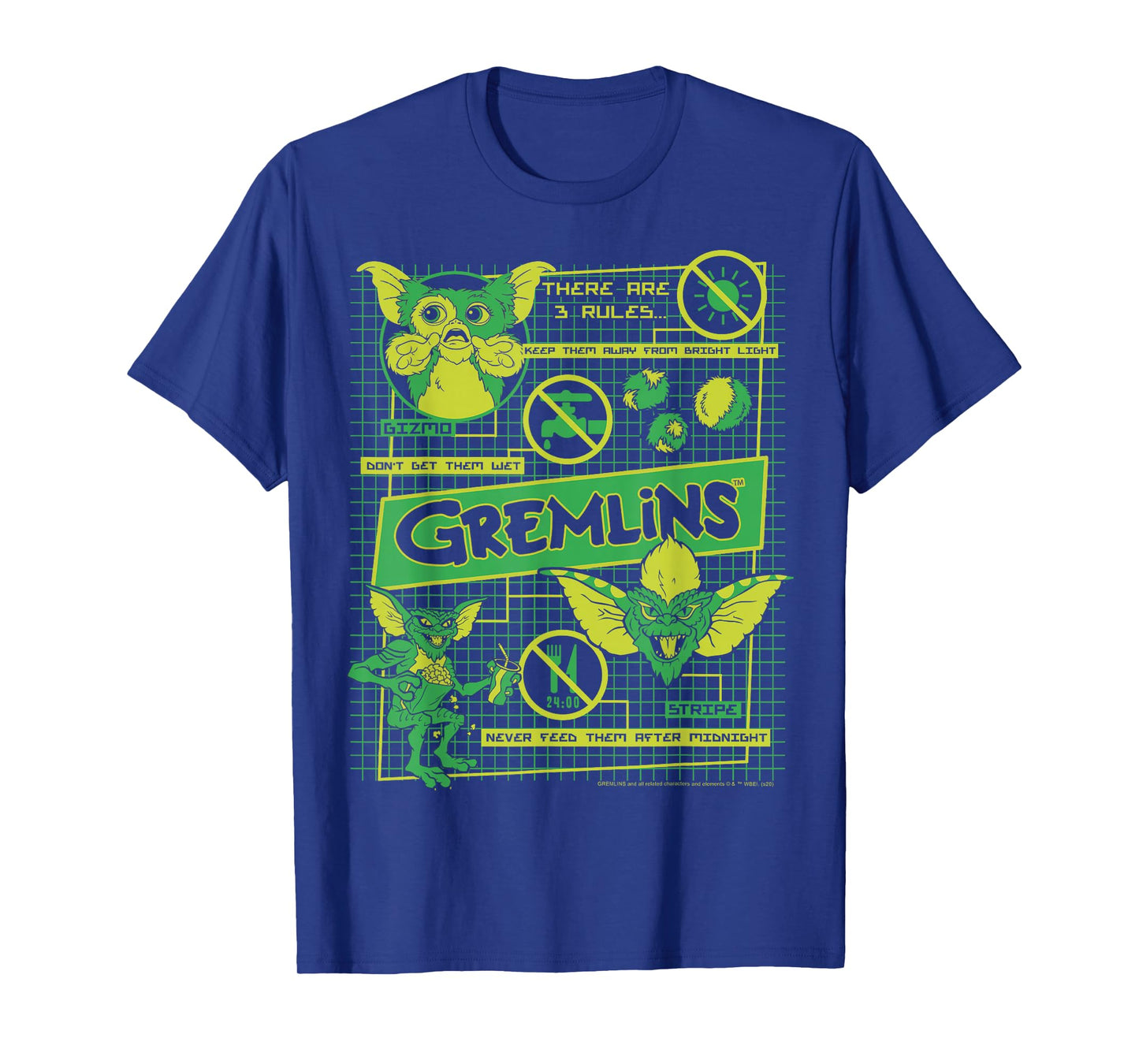 Gremlins Three Rules Schematics T-Shirt