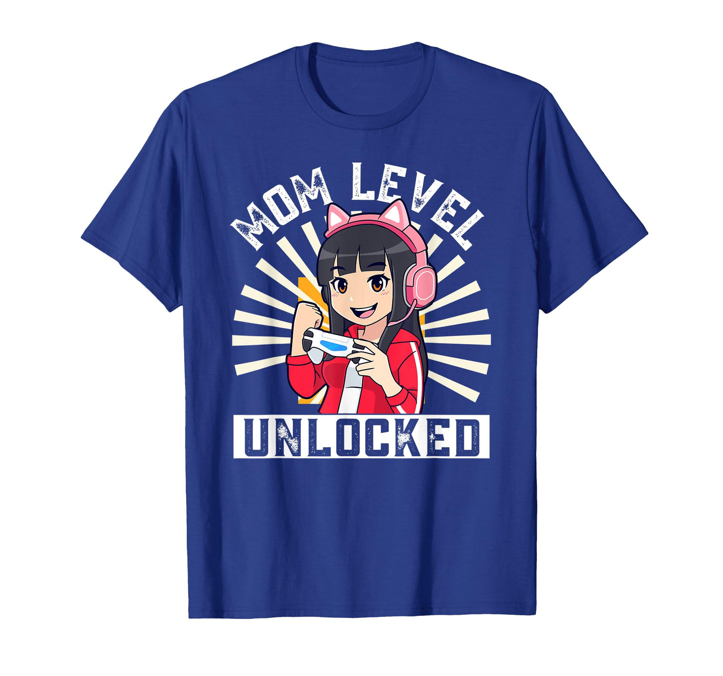 Mom Level Unlocked Gamer Pregnancy Anime Mother's Day Lover T-Shirt