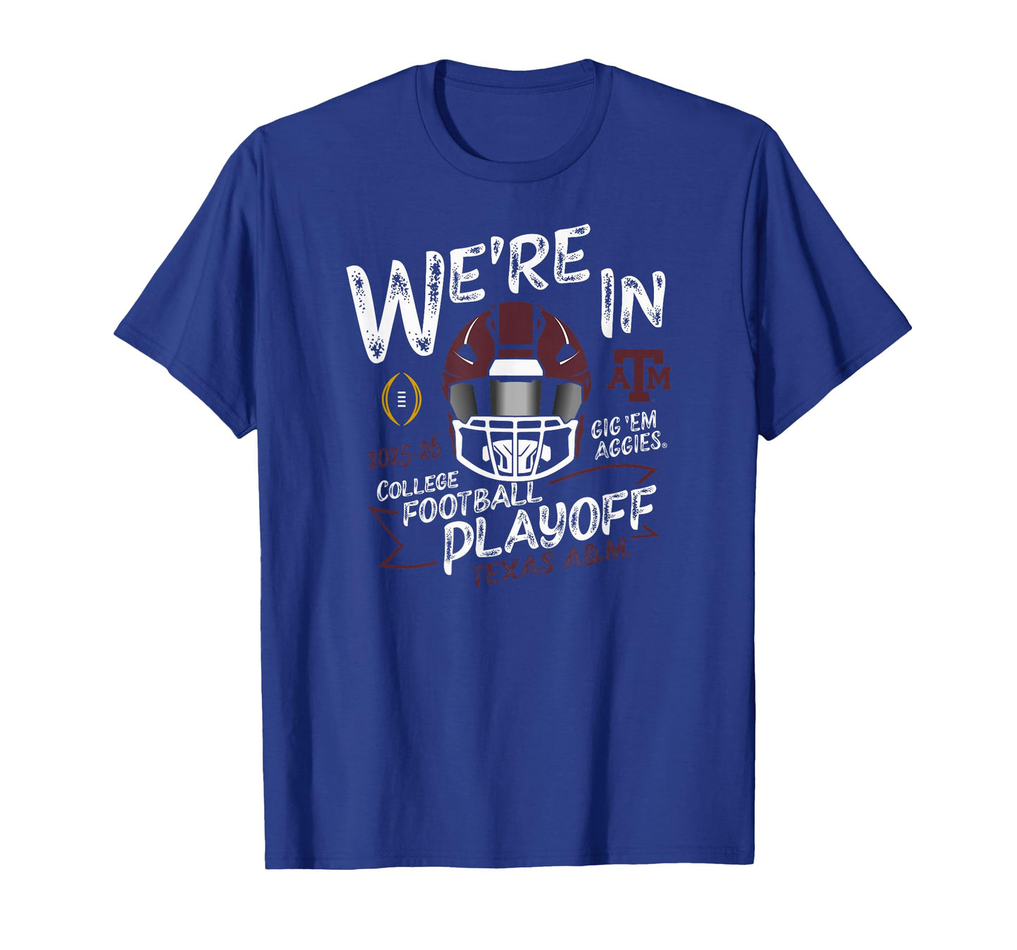 Texas A&M Aggies CFP College Football Playoff 2025-26 Black T-Shirt