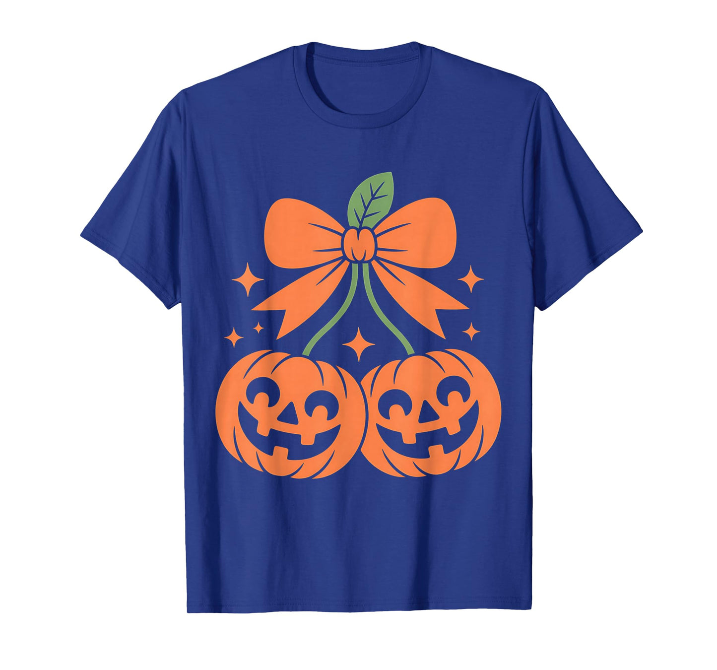 Pumpkin Cherries Autumn Girl Halloween Fall T-Shirt