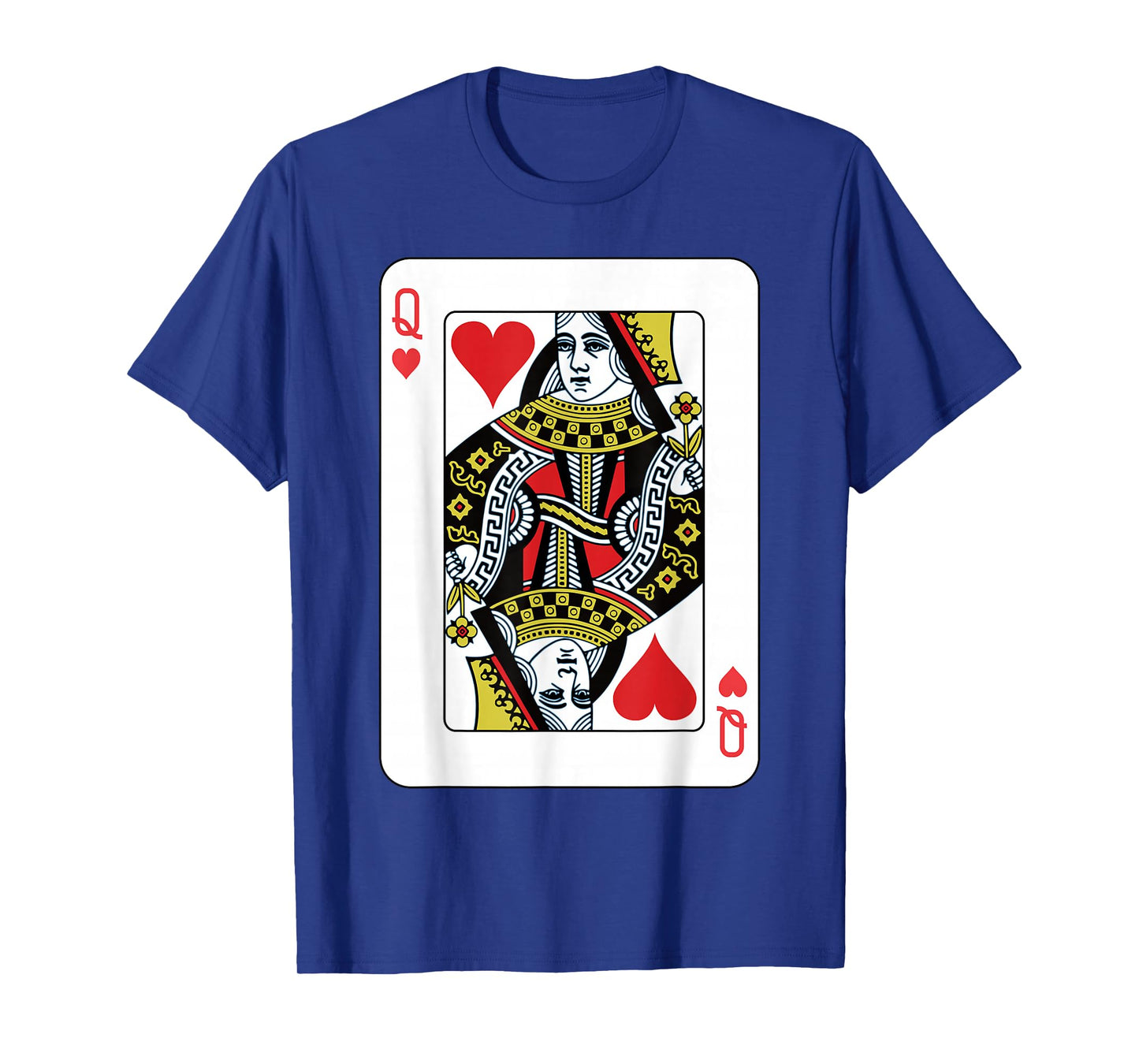 Queen of the Hearts Playing Card Poker T-Shirt