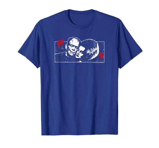 Universal Monsters Valentine's Day Frankenstein and Bride T-Shirt