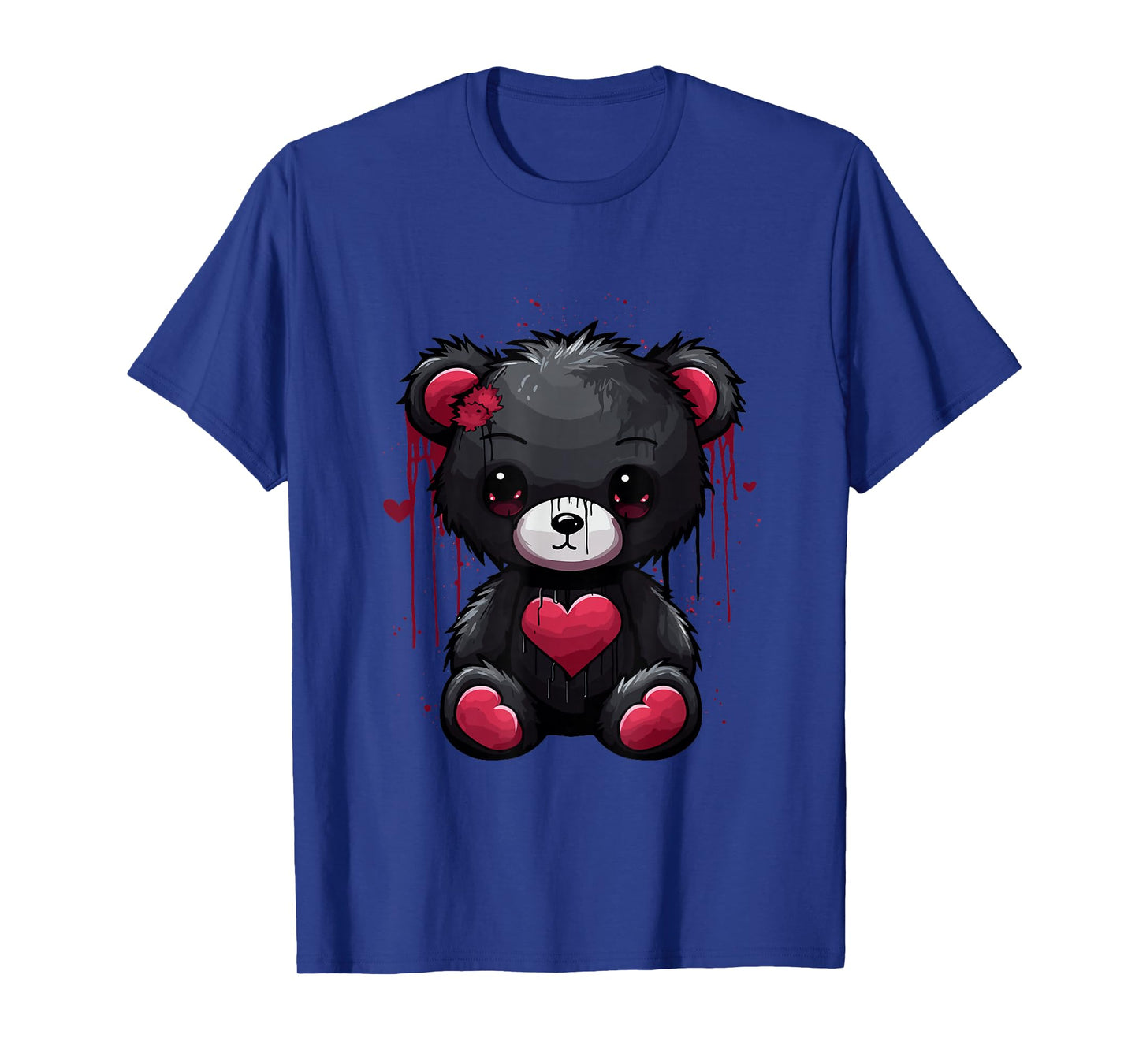Emo Teddy Bear Goth Bear Creepy Teddy Bear T-Shirt