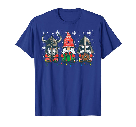 Christmas Viking Gnomes Funny Nordic Xmas Men Women Boy Kids T-Shirt