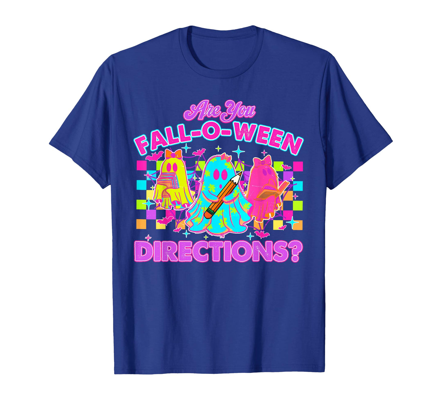 are You Fall-o-ween Directions Funny Teacher Ghost Halloween T-Shirt