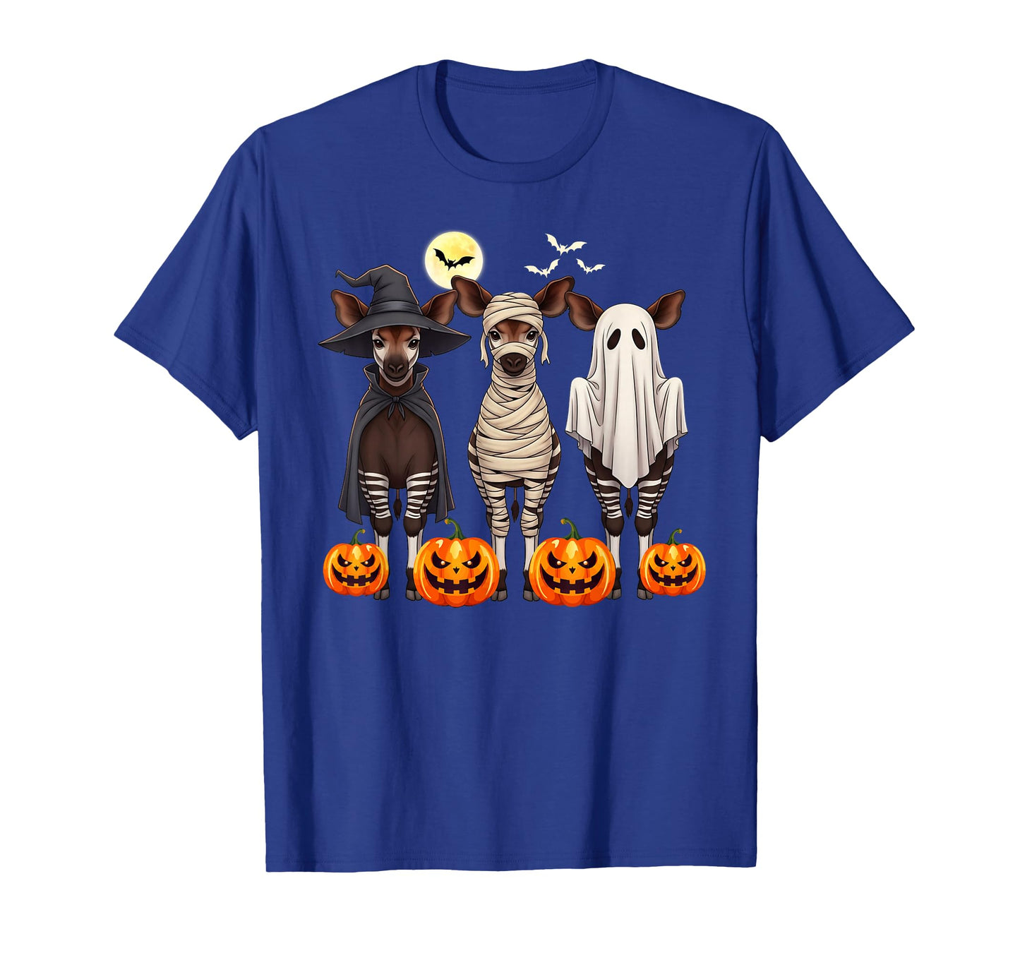 Okapis Boo Mummy Witch Halloween Costume okapis Pumpkin T-Shirt