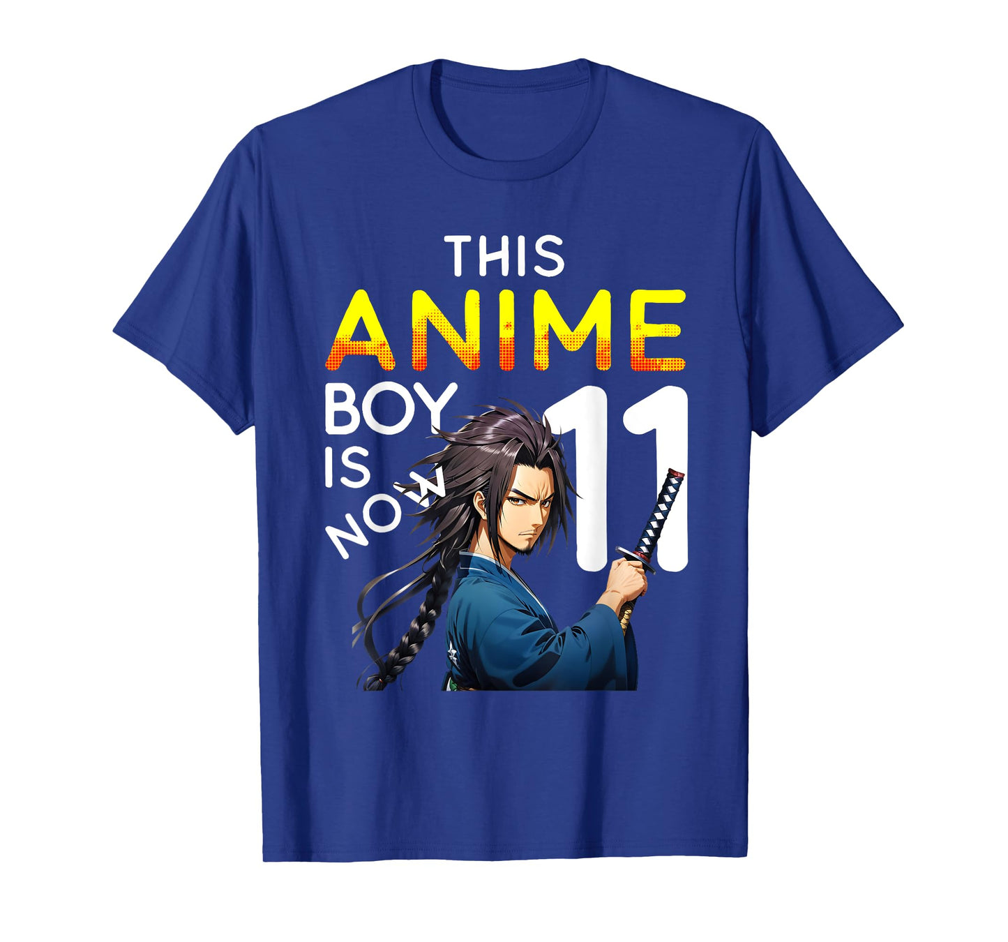 This Anime Boy Is Now 11 Years Old 11th Birthday Kawaii Kids T-Shirt