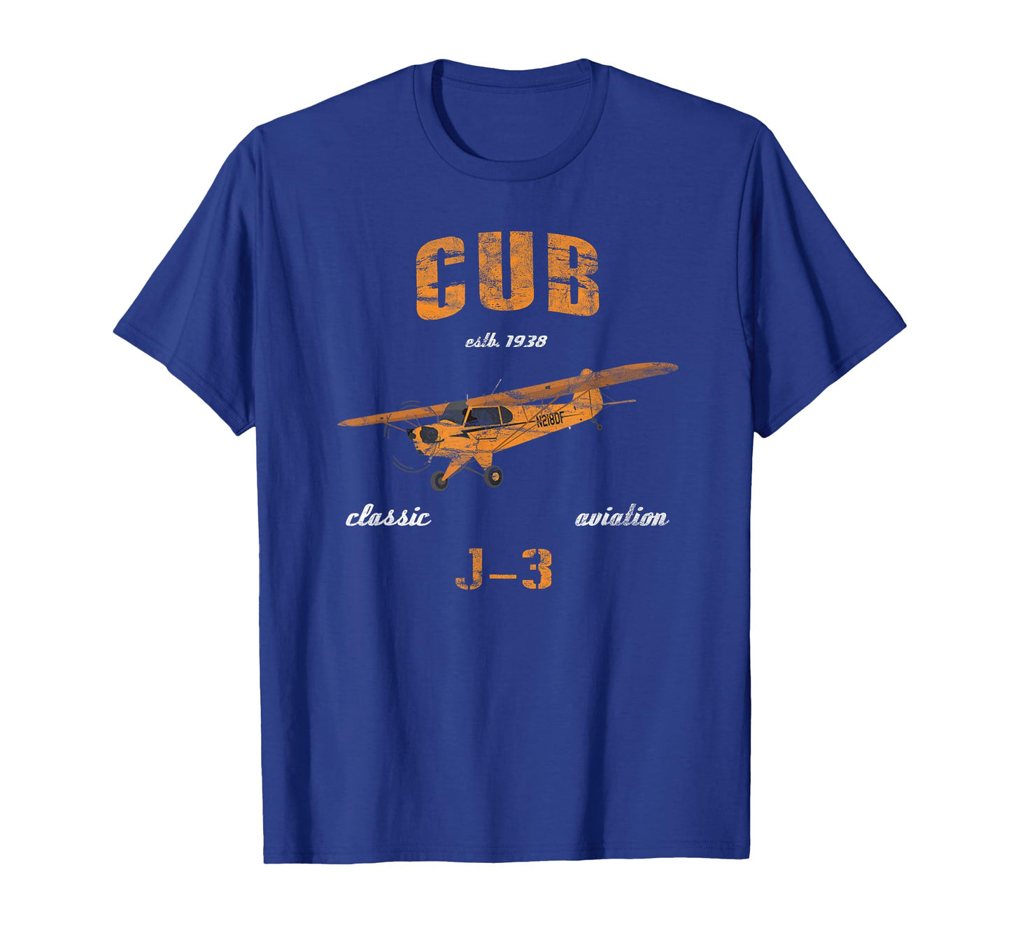 J-3 Cub Classic Airplane Aviation Vintage Pilot T-Shirt