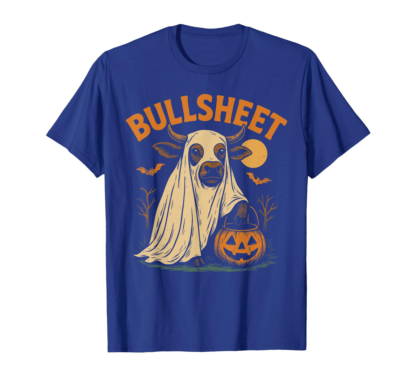 Bullsheet Ghost Cow - Funny Country Halloween T-Shirt