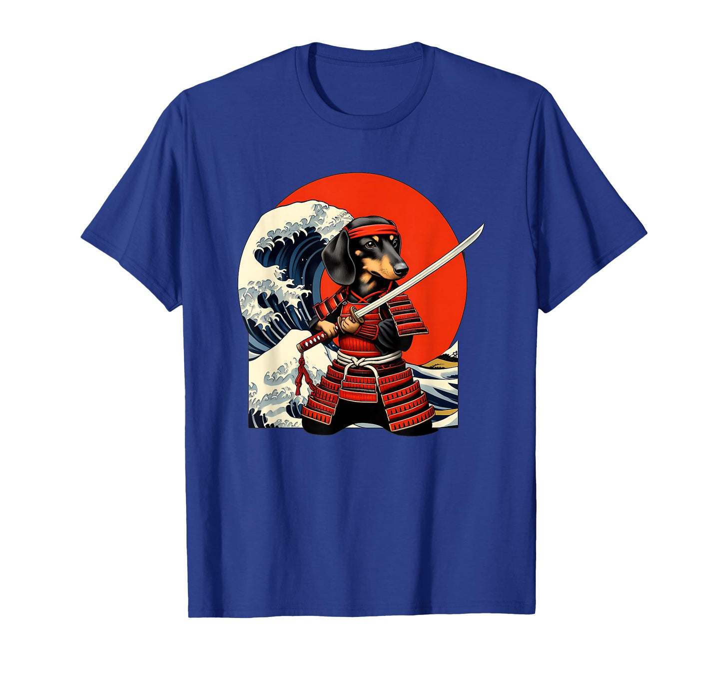 Otaku Weiner Dachshund Dog Samurai T-Shirt