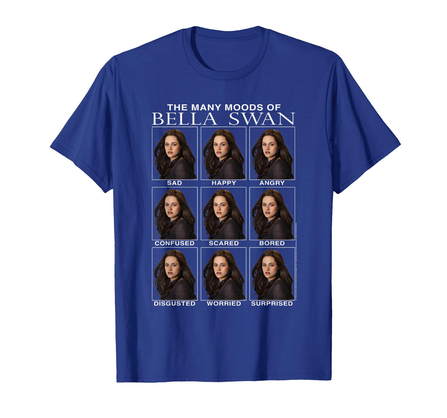 Twilight Saga The Many Moods of Bella Swan Meme Movie T-Shirt