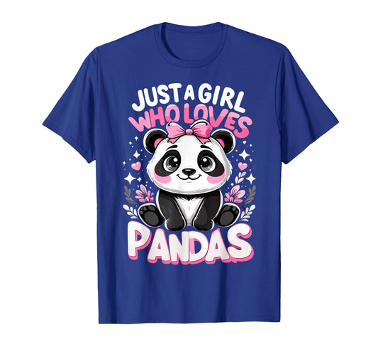 Cute Kawaii Panda Just A Girl Who Loves Pandas T-Shirt
