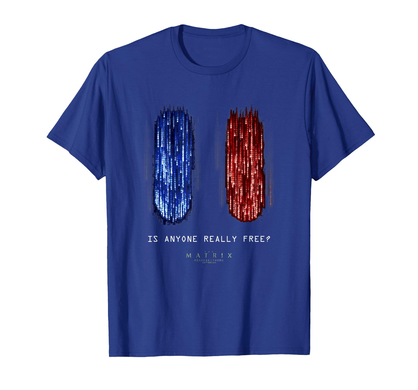 The Matrix Resurrections Red Versus Blue Pill Poster T-Shirt
