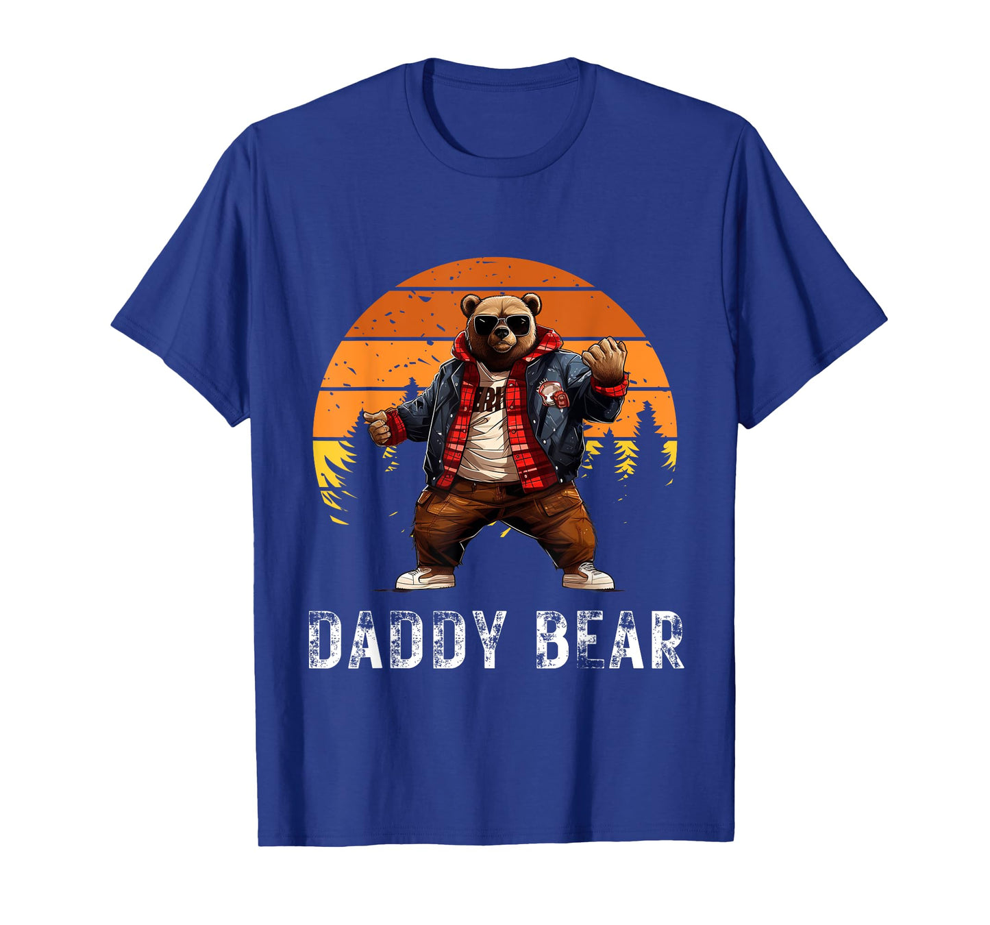Daddy Bear Papa Bear Best Idea Fathers Day Retro Cozy Humor T-Shirt