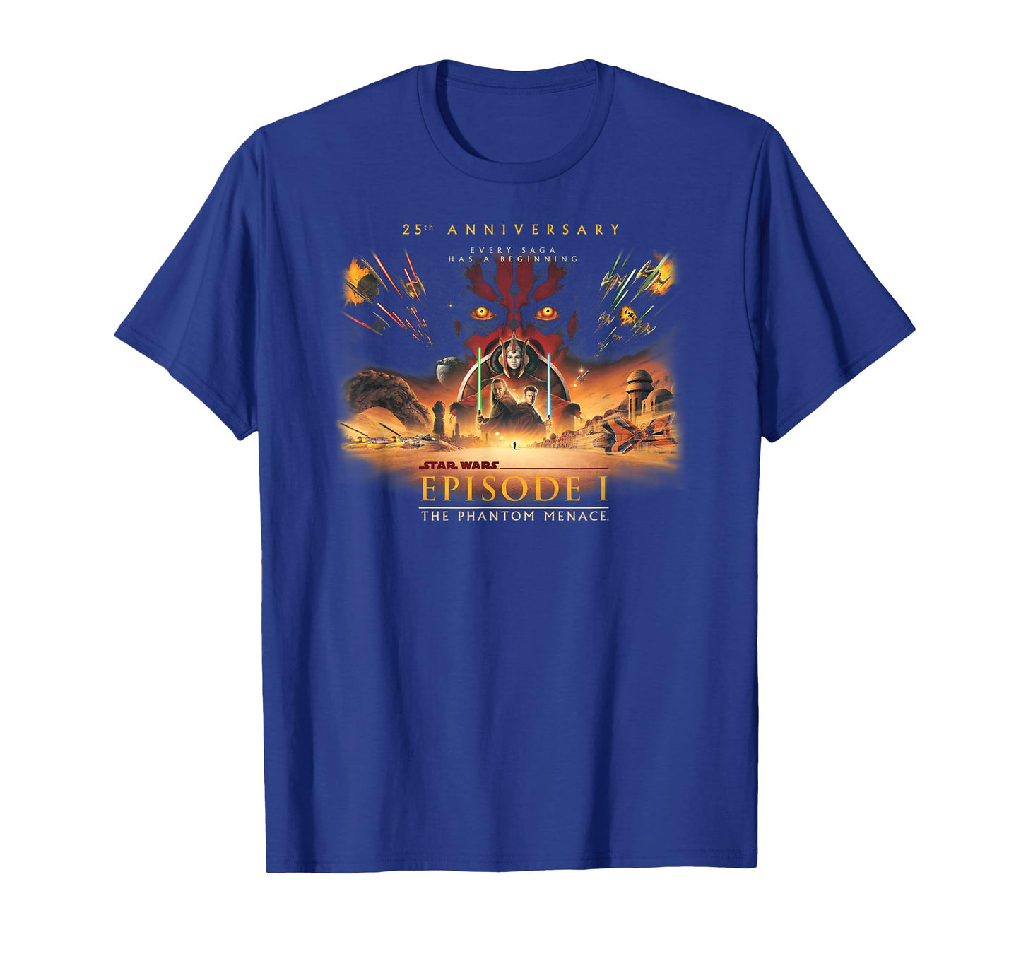 Star Wars 25th Anniversary Phantom Menace Episode I Poster T-Shirt
