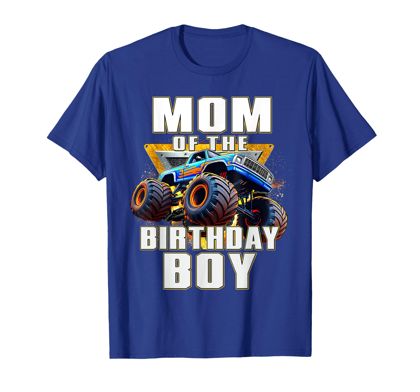 Kids Mom Of The Birthday Boy Monster Truck Birthday Party T-Shirt