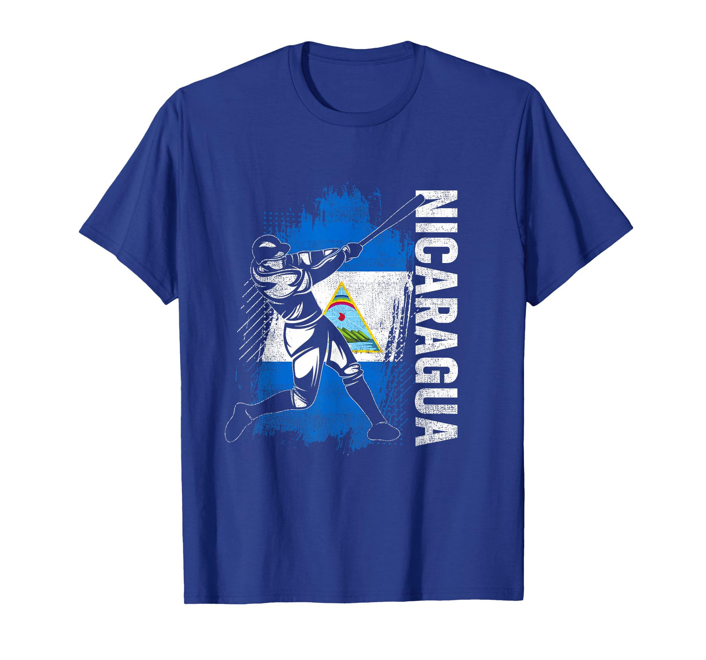 Nicaraguan Baseball Player Nicaragua Flag Baseball Fans T-Shirt